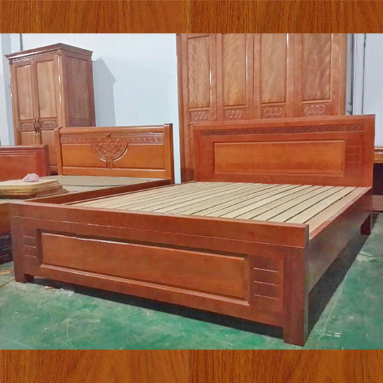 Các mẫu giường ngủ bằng gỗ xoan đào