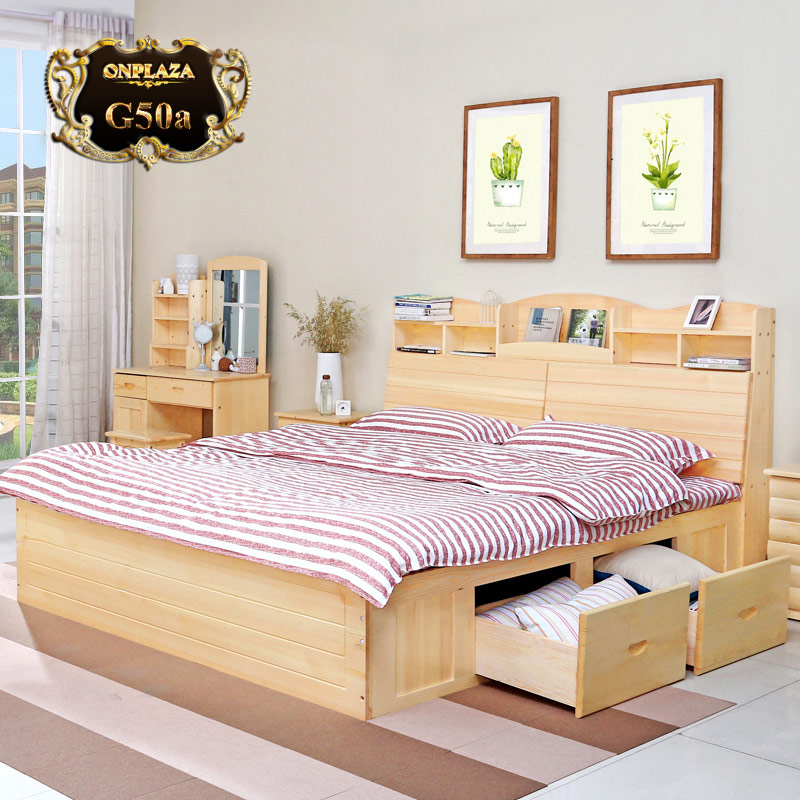 Mẫu giường ngủ kết hợp các ngăn chứa đồ tiện ích