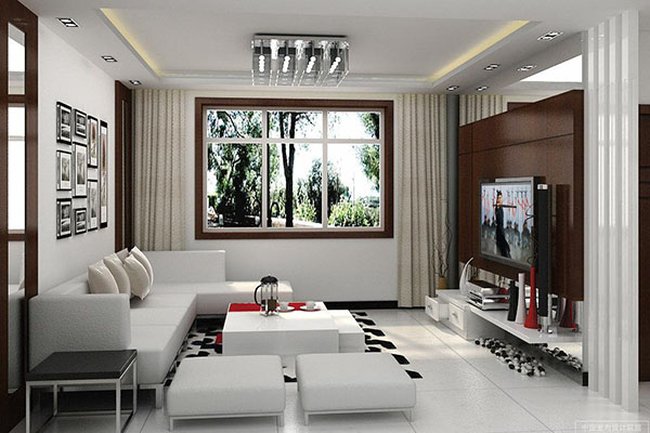 Thiết kế nội thất phòng khách đẹp đơn giản 8