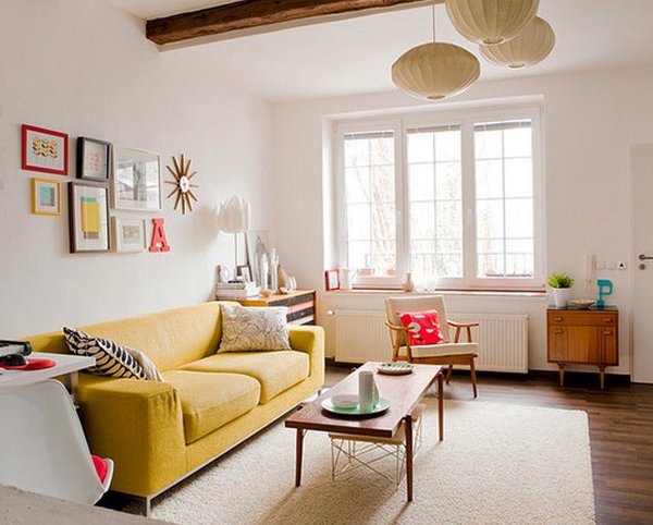  Màu sắc phù hợp với nội thất và không gian phòng khách nhỏ
