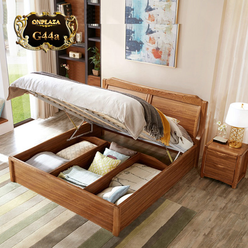 Mẫu giường ngủ gỗ xoan đào cho phòng ngủ