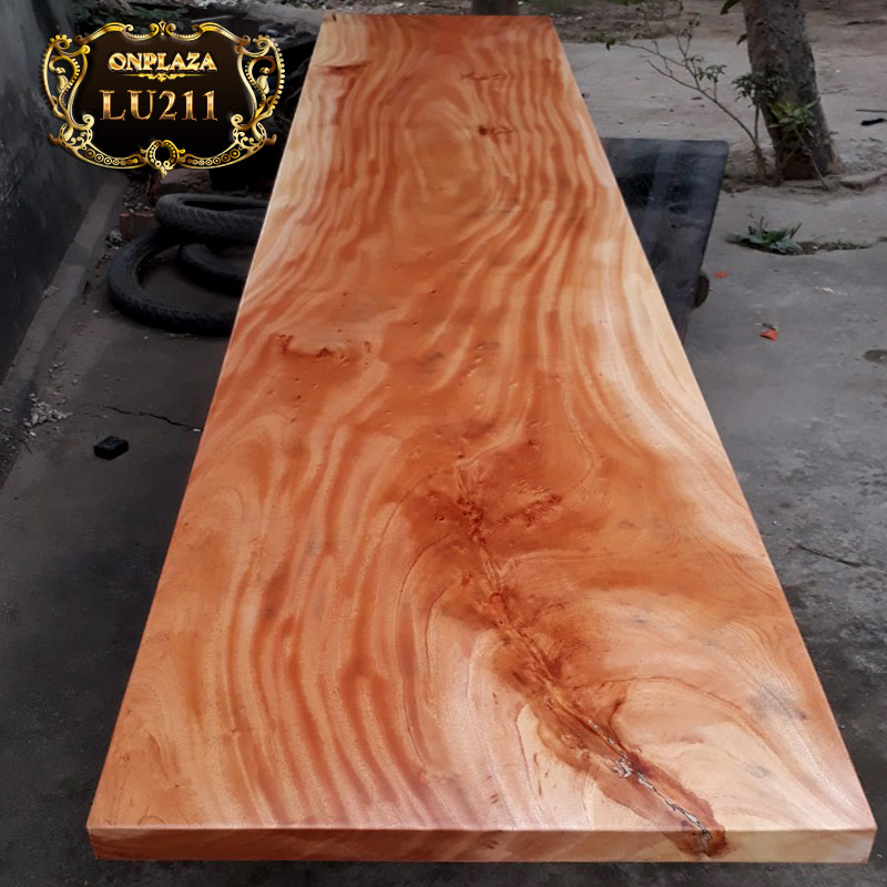 bàn ăn gỗ tấm nguyên khối