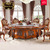 Bộ bàn ghế ăn tròn gỗ tự nhiên cao cấp kèm mâm xoay 10 người dành cho biệt thự và nhà hàng sang trọng BA11A