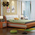 Bộ giường ngủ bọc nệm da (bao gồm 2 táp) G79-8 (Đỏ cam)