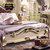 Bộ giường ngủ tân cổ điển sắc tím phong cách châu Âu G114A