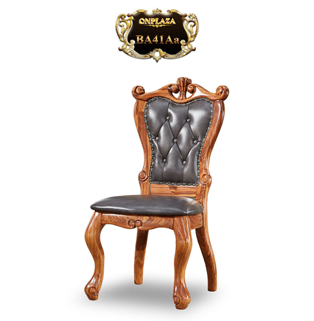 Ghế gỗ tự nhiên phong cách châu Âu bán cổ điển sang trọng (kiểu A) BA41
