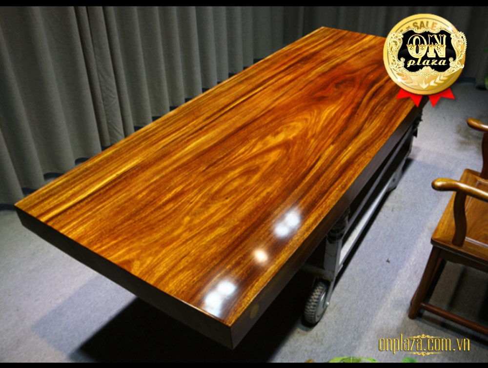 Mặt bàn trà gỗ nguyên tấm cao cấp LU166