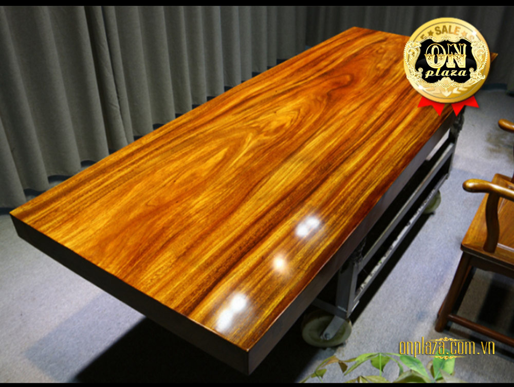 Mặt bàn trà gỗ nguyên tấm cao cấp LU166