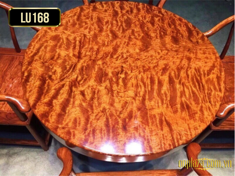 Mặt bàn gỗ tròn  nguyên tấm cao cấp LU168