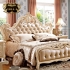 Giường ngủ tân cổ điển phong cách Châu Âu G01A-1 (Màu kem)