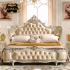 Bộ giường tân cổ điển phối da phong cách Pháp cao quý và lãng mạn G154