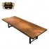 Bộ bàn ghế gỗ hồ đào nguyên tấm cao cấp phong cách truyền thống (4 ghế) BA56