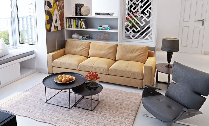 Mẫu sofa thiết kế đơn giản nhưng thể hiện được vẻ đẹp riêng