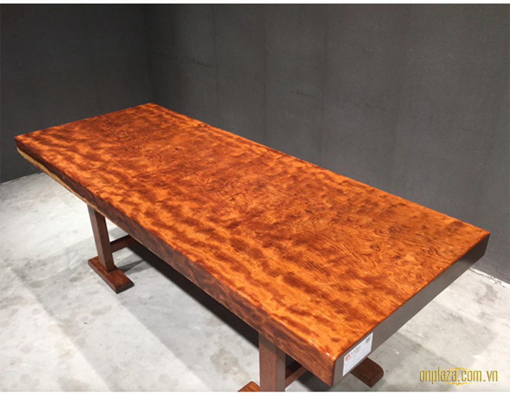 Mặt bàn trà gỗ nu nguyên tấm cao cấp LU154