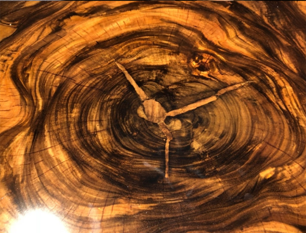 Mặt bàn trà gỗ cẩm thị tự nhiên nguyên tấm cao cấp LU176