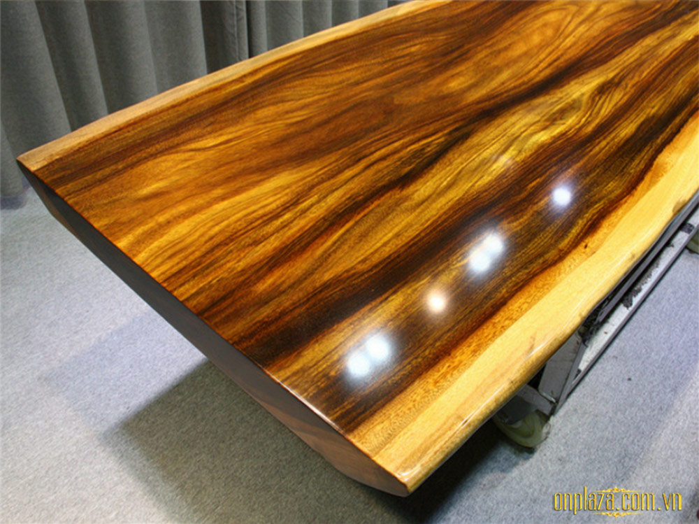 Mặt bàn trà gỗ tấm nguyên khối cao cấp LU188