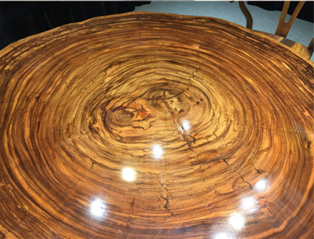Mặt bàn trà gỗ cẩm thị nguyên tấm cao cấp cho phòng khách LU194