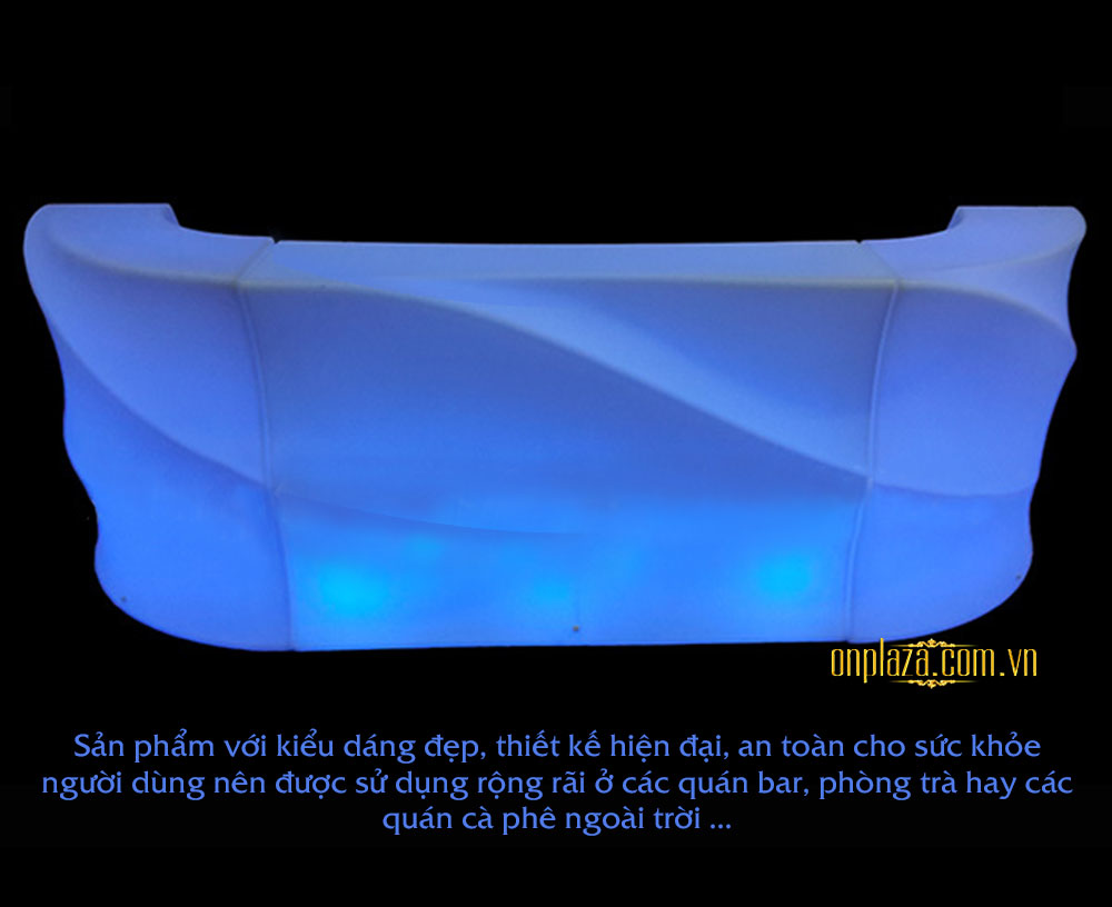 Bàn quầy bar đèn LED đổi màu cao cấp PK03