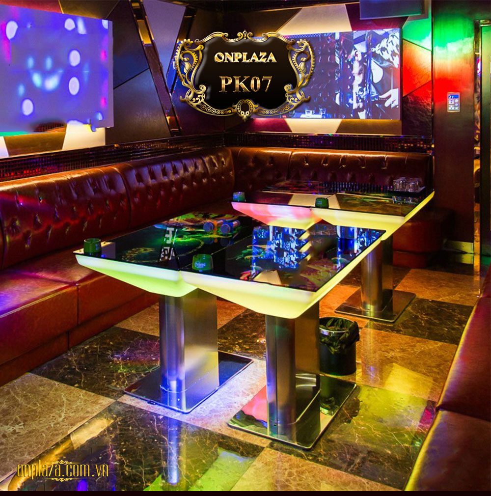Bàn đèn LED cao cấp cho phòng karaoke, bar, cafe hiện đại PK07