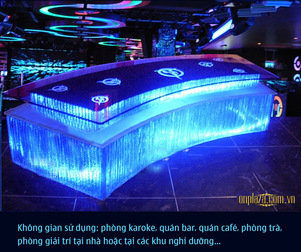 Bàn đèn LED thiết kế cho phòng karaoke hiện đại cao cấp PK12