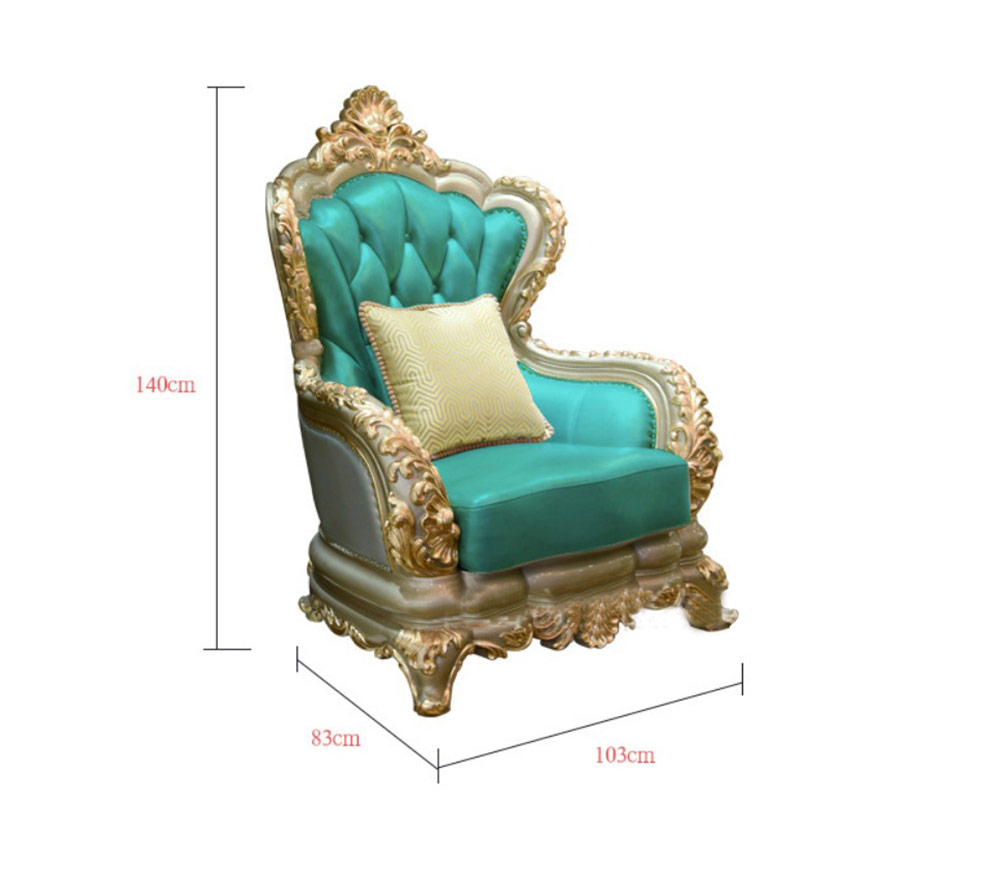 Bộ bàn ghế sofa da nhập khẩu phong cách quý tộc BT88