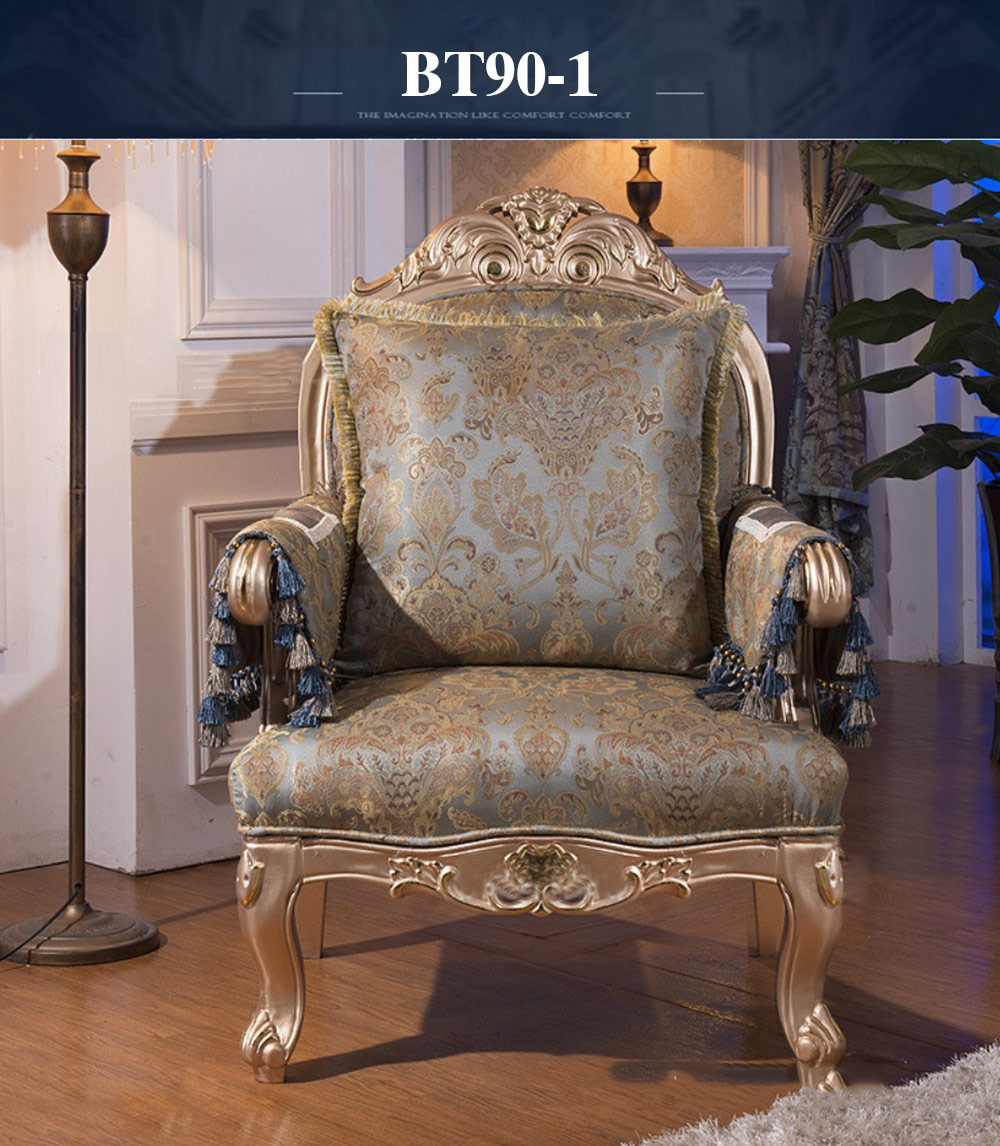 Bộ bàn ghế sofa cao cấp theo phong cách tân cổ điển Châu Âu BT90