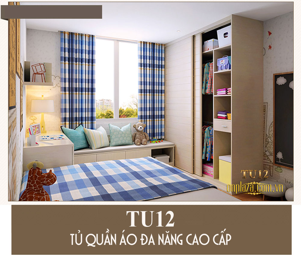 Tủ quần áo đa năng cao cấp cho phòng ngủ hiện đại TU12