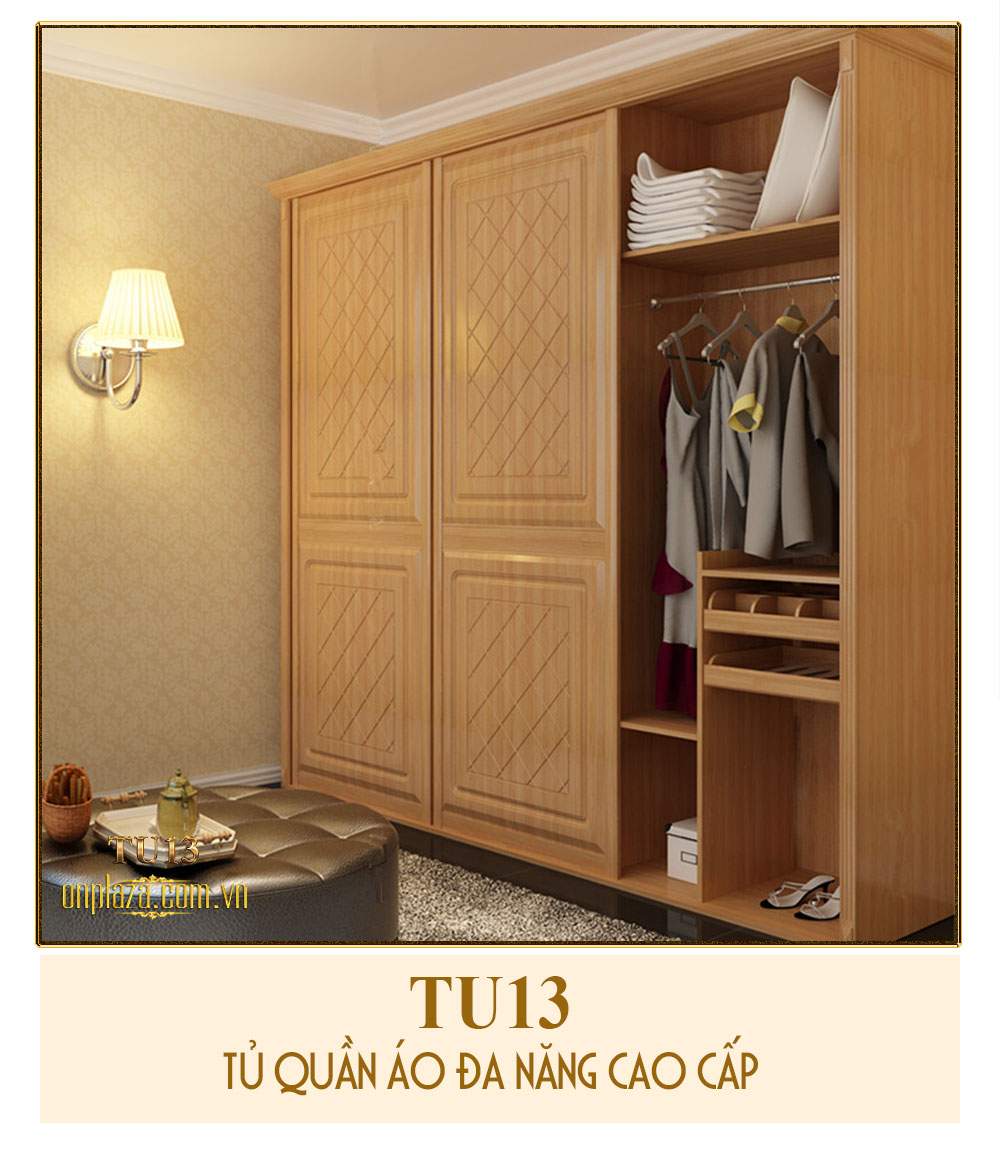 Tủ quần áo đa năng cao cấp cho phòng ngủ hiện đại TU13