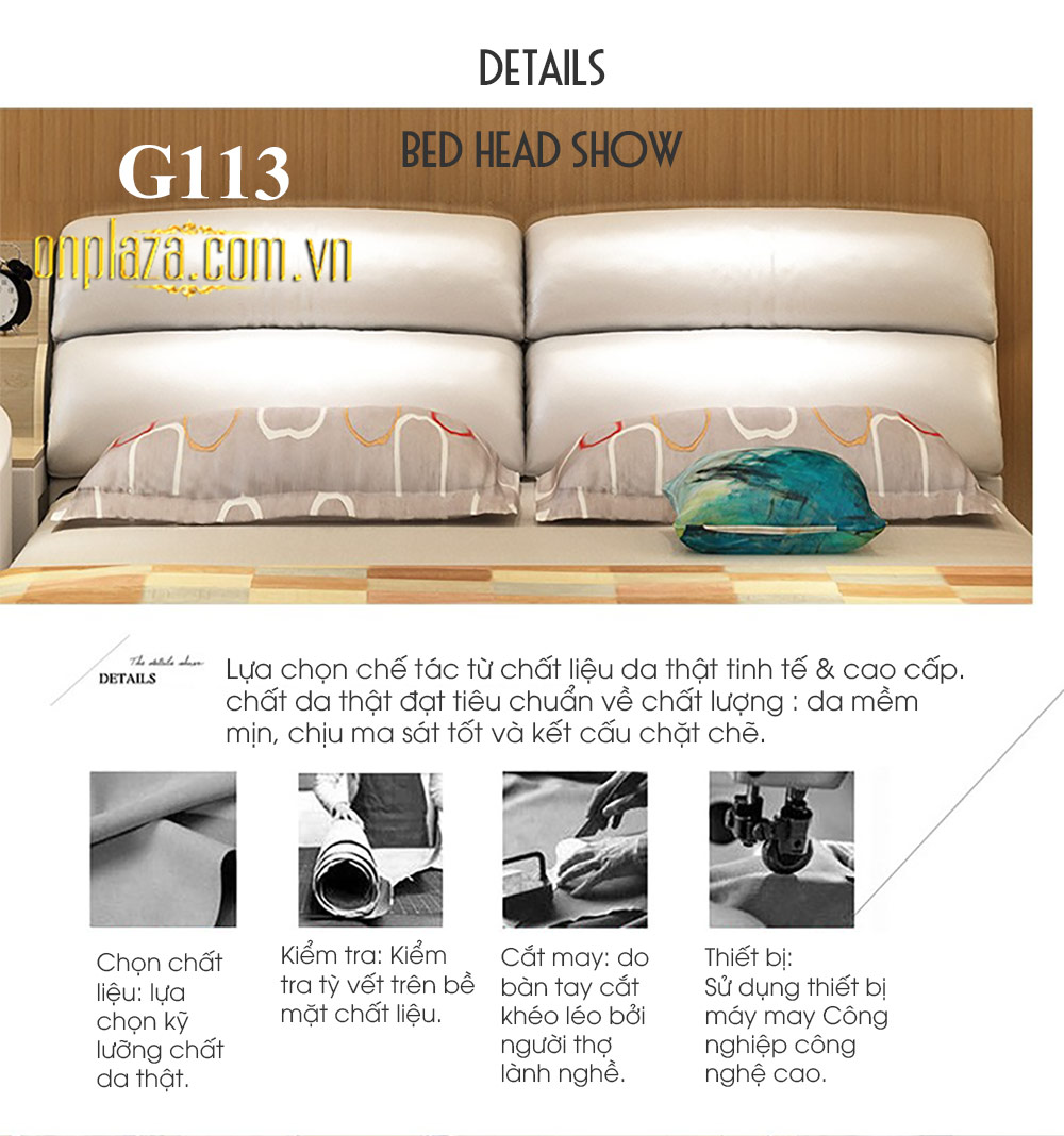 Giường ngủ bọc da kết hợp nôi cho bé G113