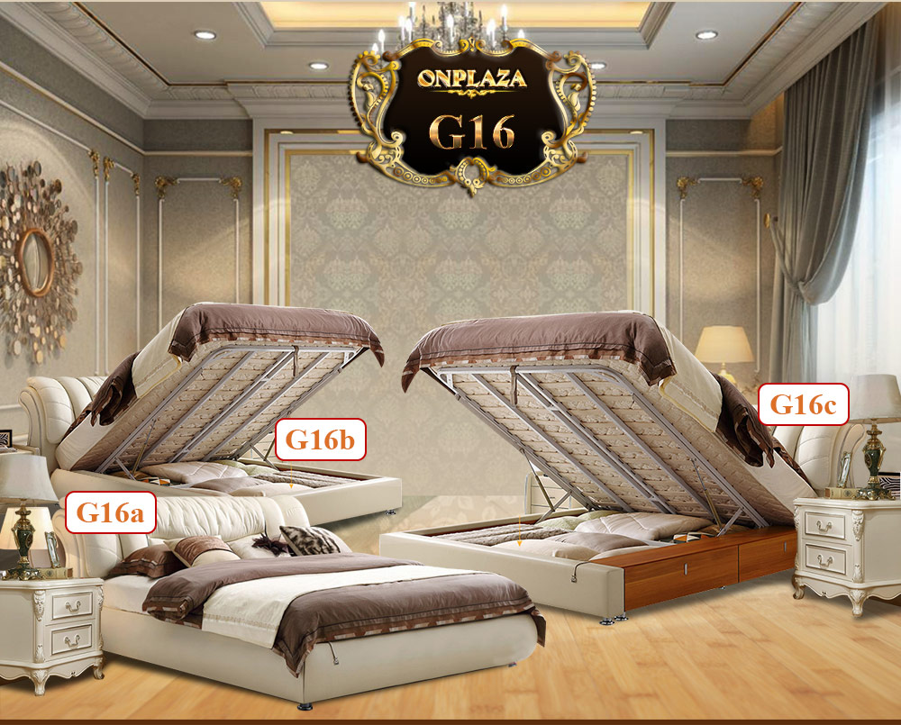 Bộ Giường ngủ hiện đại phong cách Châu Âu sang trọng G16