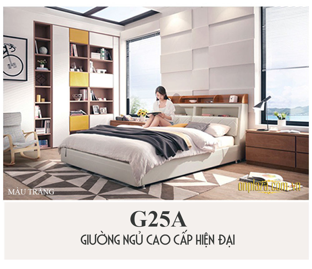 Giường ngủ cao cấp phong cách châu âu hiện đại G25