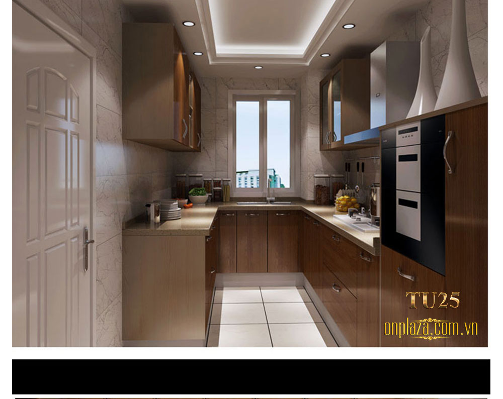 Tủ bếp cao cấp thiết kế sang trọng TU25