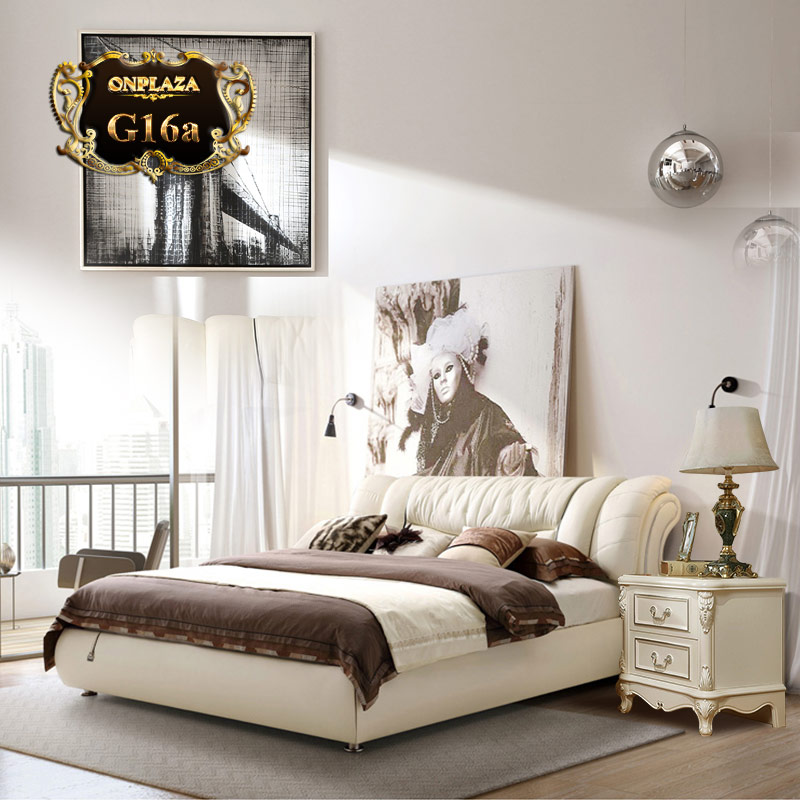 Giường ngủ hiện đại đa năng phong cách châu Âu sang trọng G16a-1