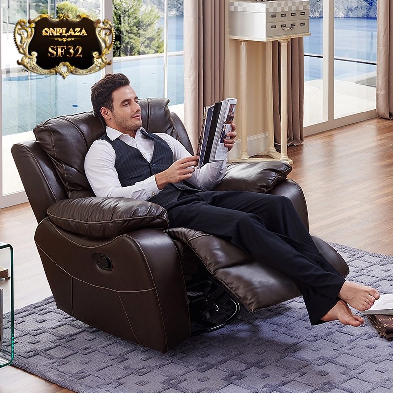 Ghế sofa massage thư giãn đa năng cao cấp SF32 gam màu nâu