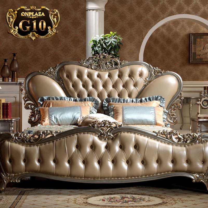 Giường ngủ cổ điển phong cách Hoàng Gia châu Âu sang trọng G10