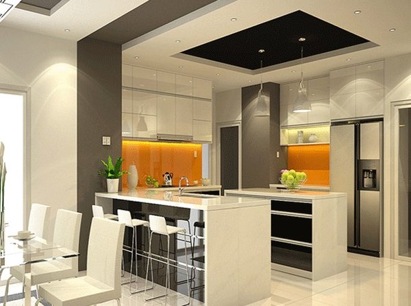 Thiết kế tủ bếp không gian mở hiện đại và tiện nghi