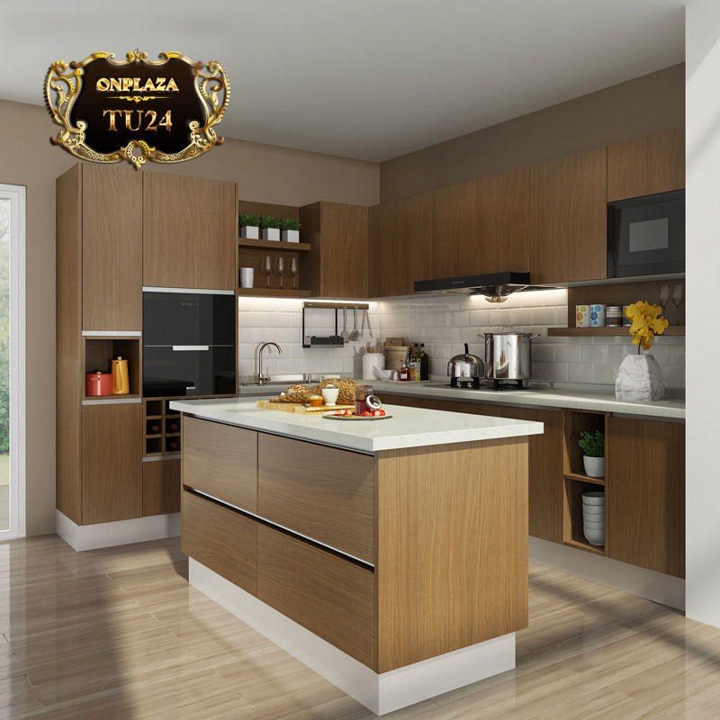 Tủ bếp thiết kế cao cấp cho phòng bếp sang trọng TU24