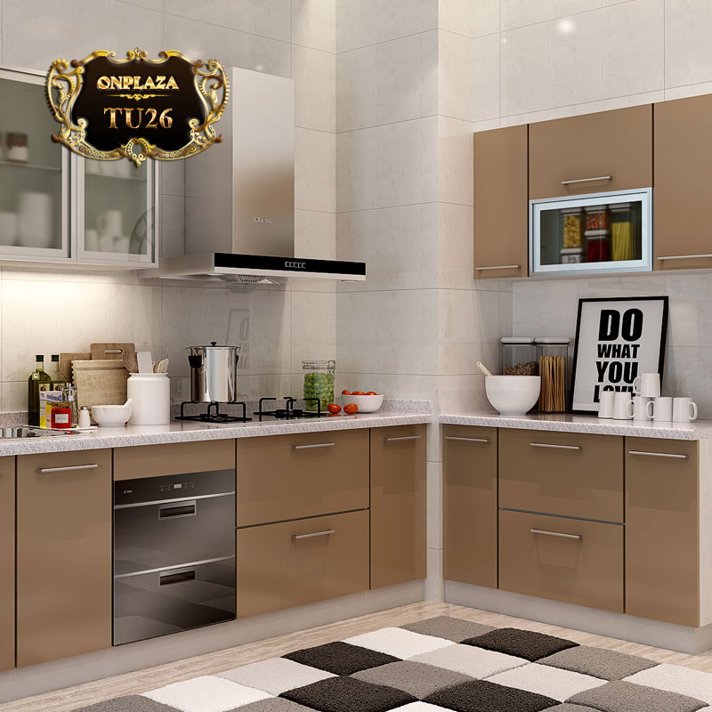 Tủ bếp thiết kế cao cấp cho phòng bếp sang trọng TU26