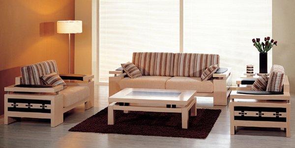 Mẫu sofa gỗ giá rẻ đơn giản nhưng đẹp