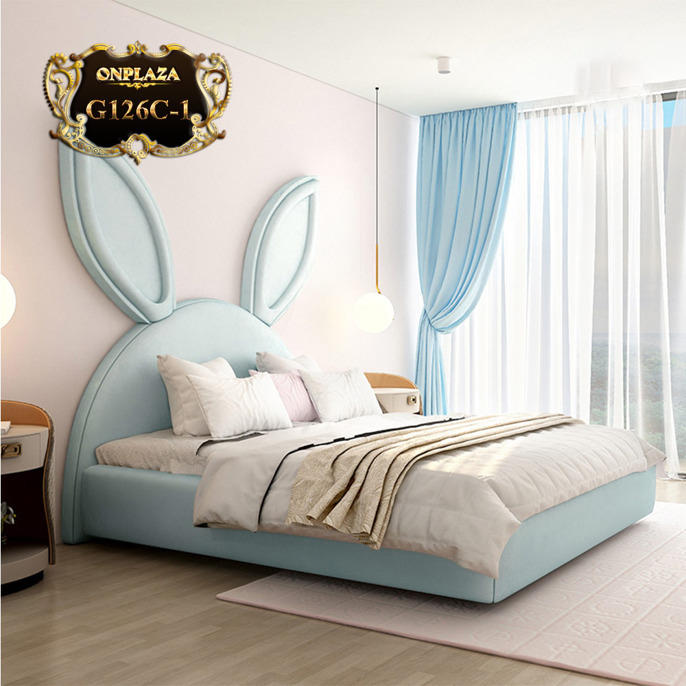 Bộ giường tai thỏ kiểu dáng hiện đại sang trọng G126