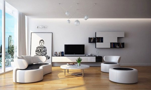 Bàn trà có kích thước nhỏ hơn ghế sofa