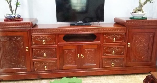 Kệ tivi phòng khách gỗ xoan đào Kệ tivi phòng khách gỗ xoan đào