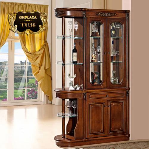 Tủ rượu đẹp bằng gỗ sang trọng cho phòng khách cao cấp TU36